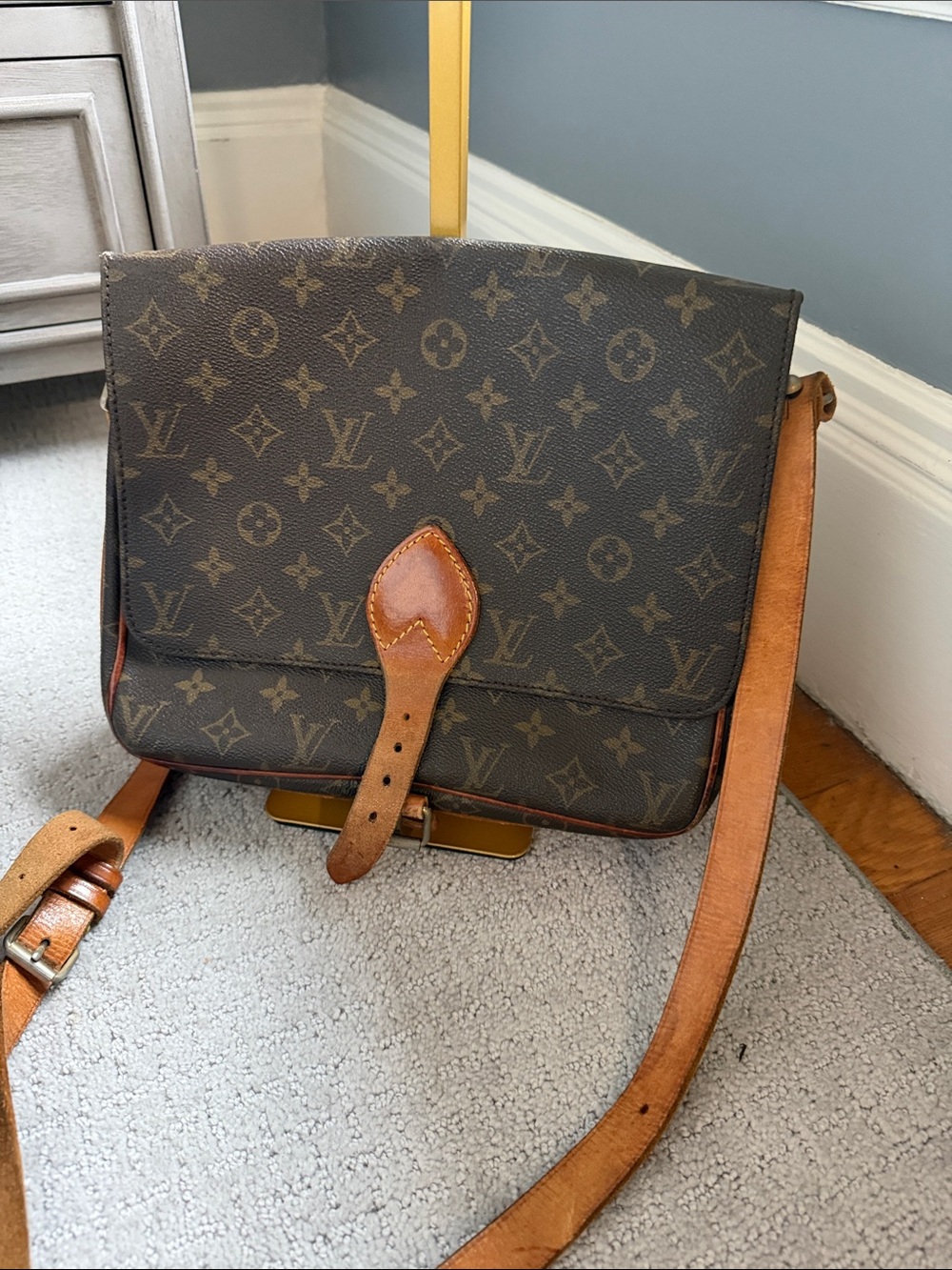 Louis Vuitton Monogram Messenger Bag in Brown and Tan